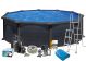 GRE pool-pakke Black Graphite Ø4,6x1,32 - Komplet m. teknik