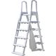 Sikkerhedsstige PLAST, 2x4 trin + platform H120-132 cm (GRE)