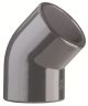 PVC-fittings; Lime-muffe 50 mm med 45 gr vinkel (2 stk)