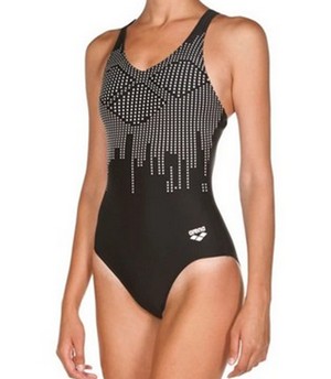 Arene W Studded V Back One Piece