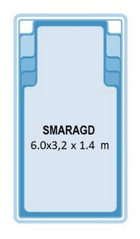 Keramisk pool SMARAGD