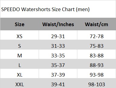 Speedo sizing guide men