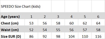 Speedo sizing guide kids